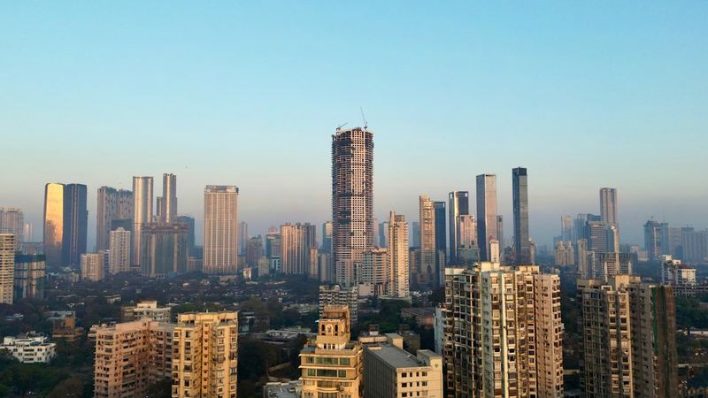 Mumbai skyline at dusk